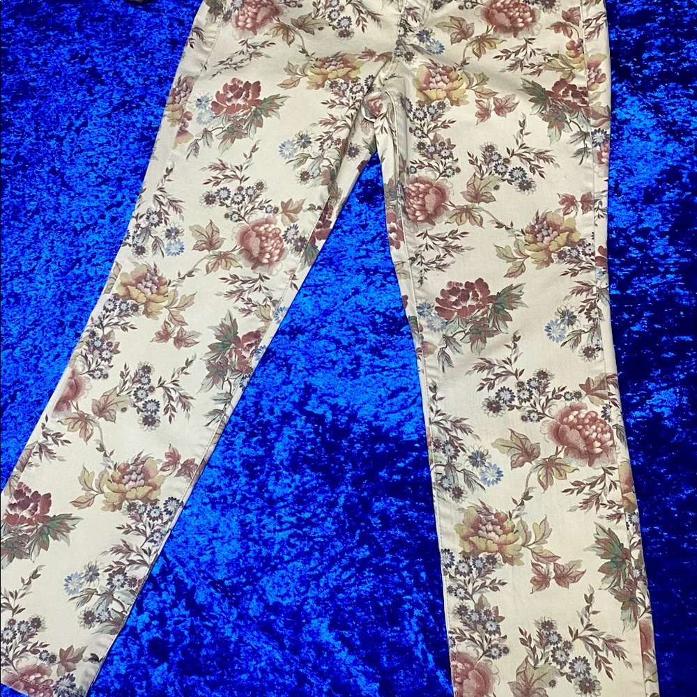 👖Code Bleu Chelsea Floral Classic Straight Women’s Jeans. Size:14W